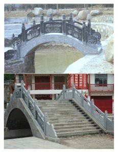 石雕欄桿、石拱橋、石欄桿