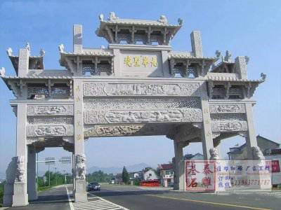 石雕欄桿、石拱橋、石欄桿