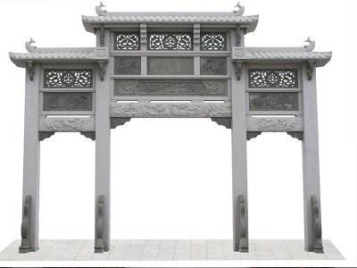 石雕欄桿、石拱橋、石欄桿