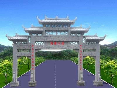石雕欄桿、石拱橋、石欄桿