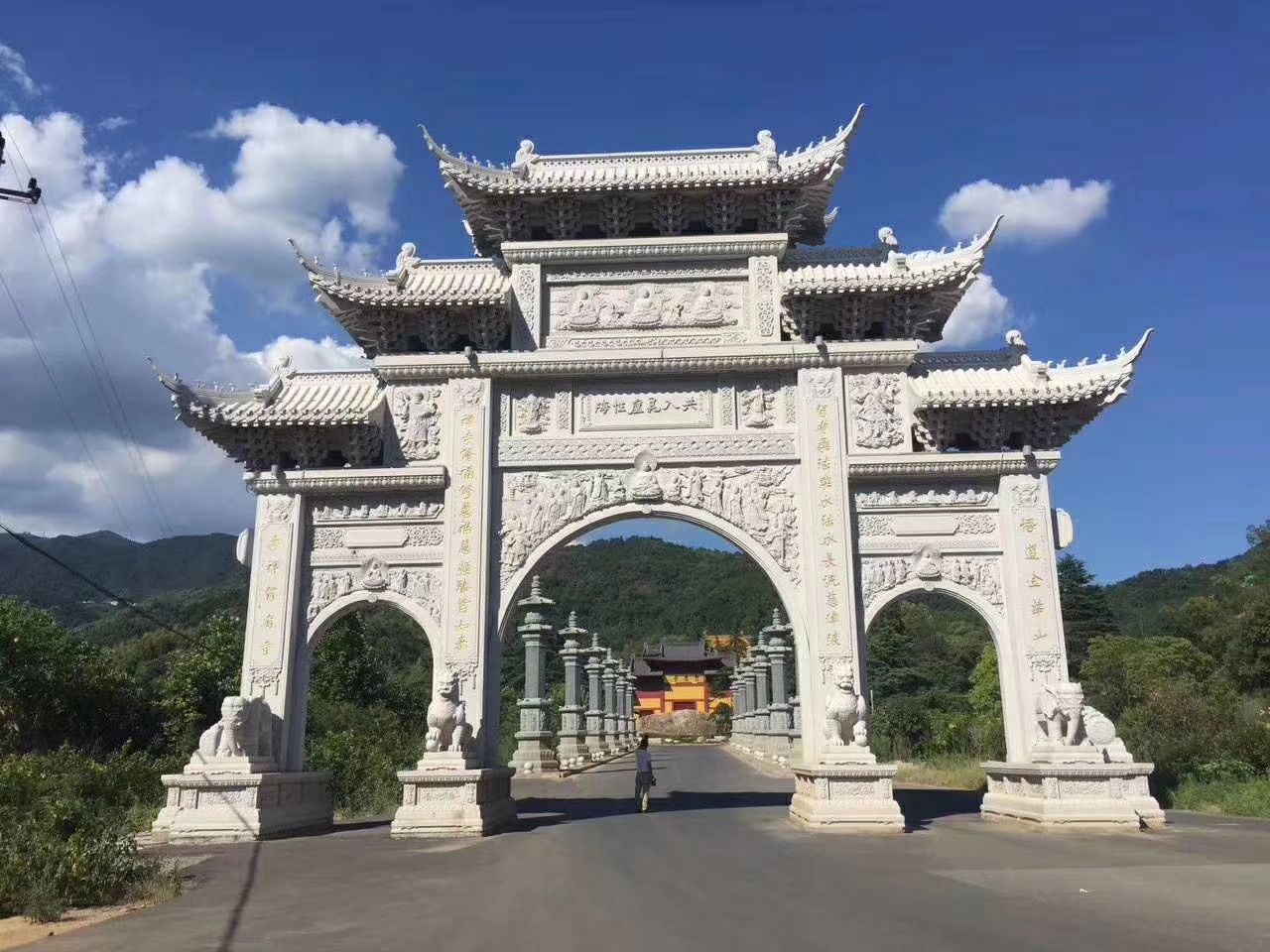 石雕欄桿、石拱橋、石欄桿